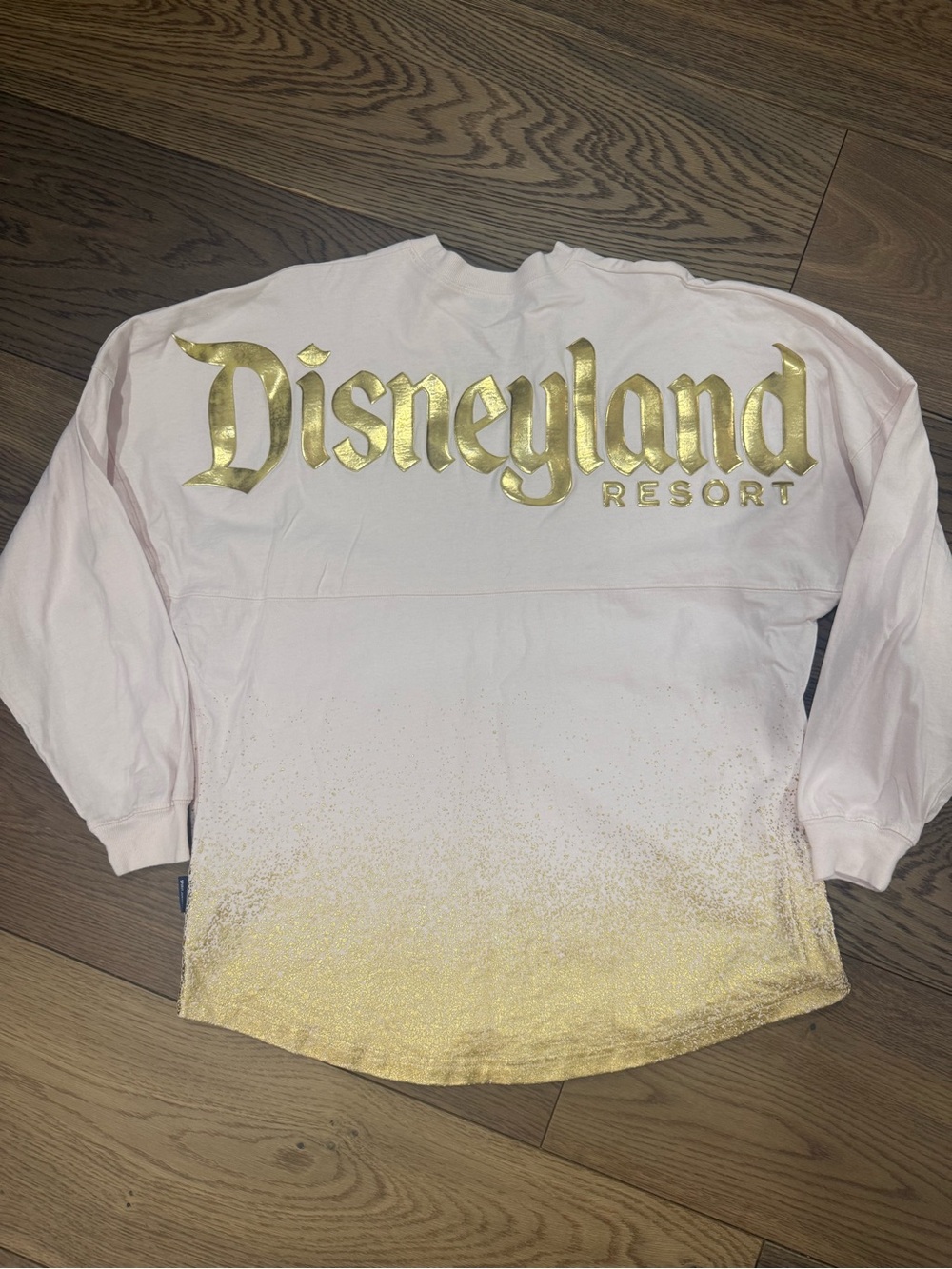 Disney Pink & Gold Disneyland Resort Long Sleeve Tee
